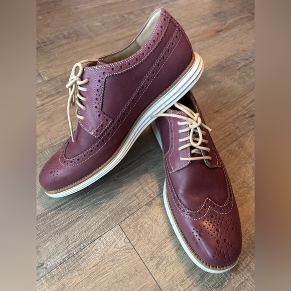 Cole Haan LunarGrand Wingtip Oxford Shoes Mens 11.5 - Picture 1 of 10